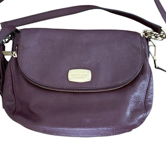 Michael Kors Dark Purple leather small Shoulder Bag - Picture 9 of 10